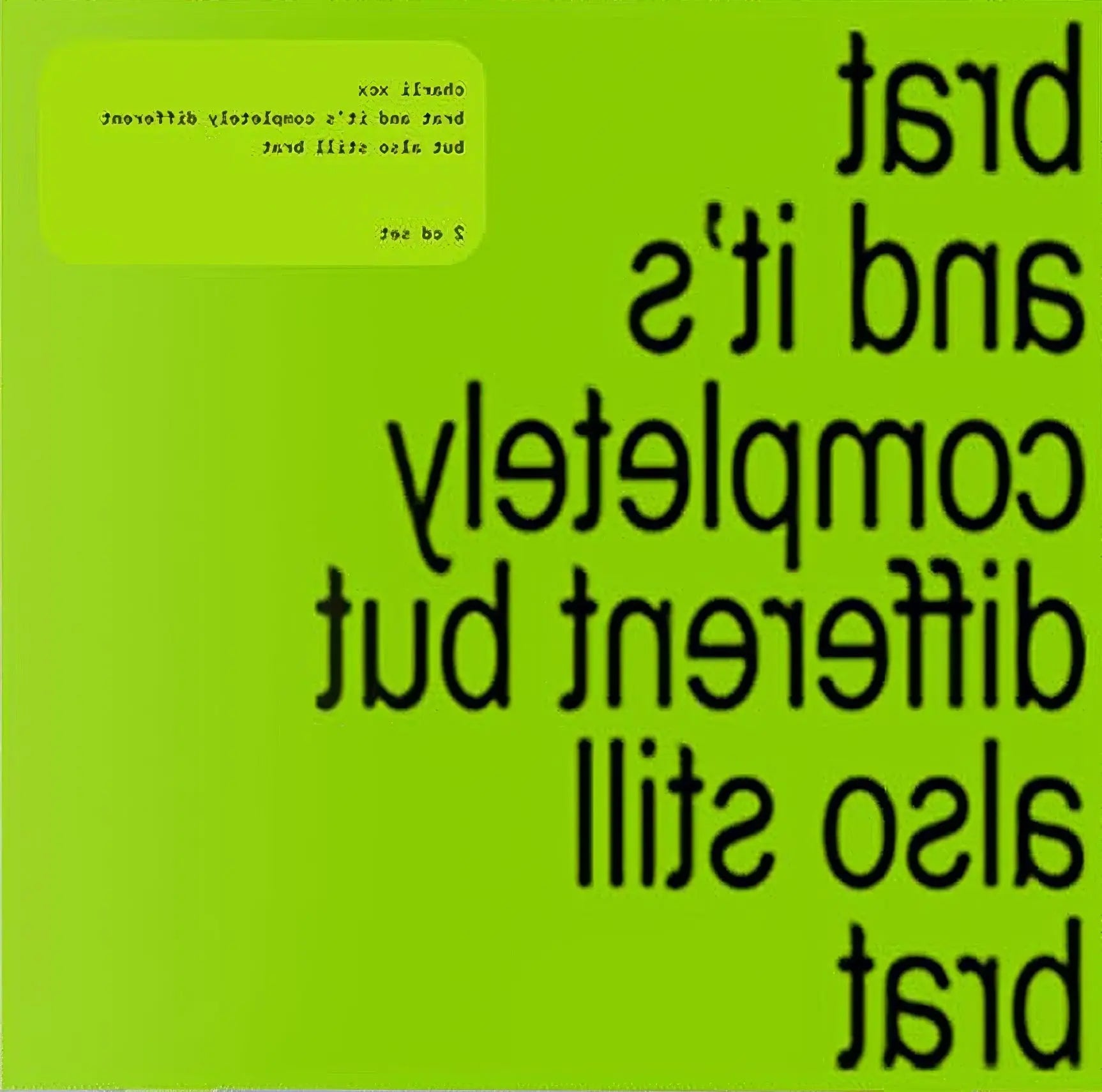 Brat and It's Completely Different but Also Still Brat [Doble CD + Tarjeta firmada] – Plastic Books