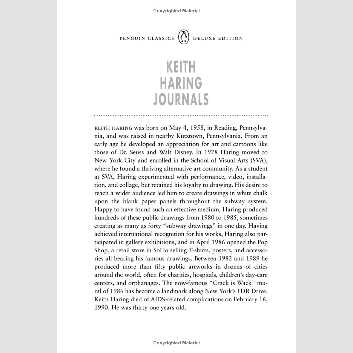 Keith Haring Journals: Diarios del artista (English edition) – Plastic Books
